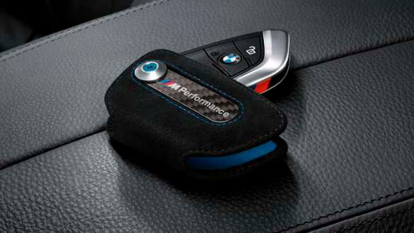 Чохол для ключа M Performance з вуглецевого волокна та алькантари.