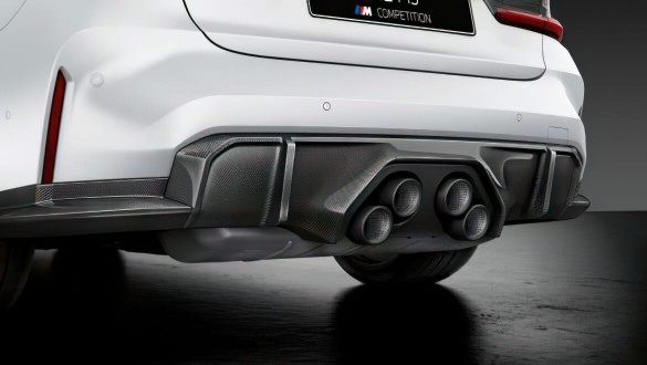 Задній дифузор M Performance з вуглецевого волокна.