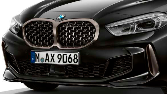 Решітка радіатора BMW в сітчастому виконанні.