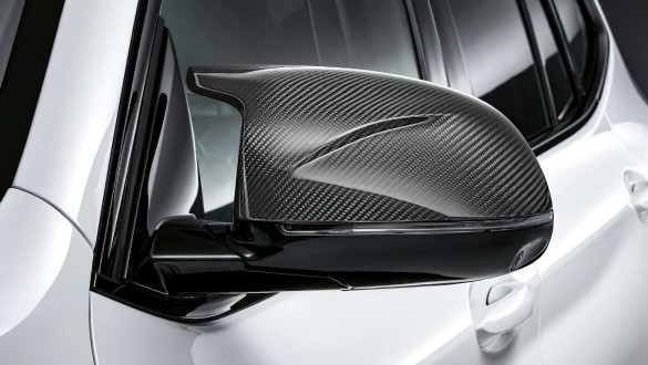 Зовнішнє дзеркало M Performance з вуглецевого волокна.